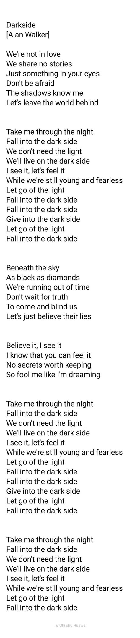 darkside lyrics|darkside lyrics song.